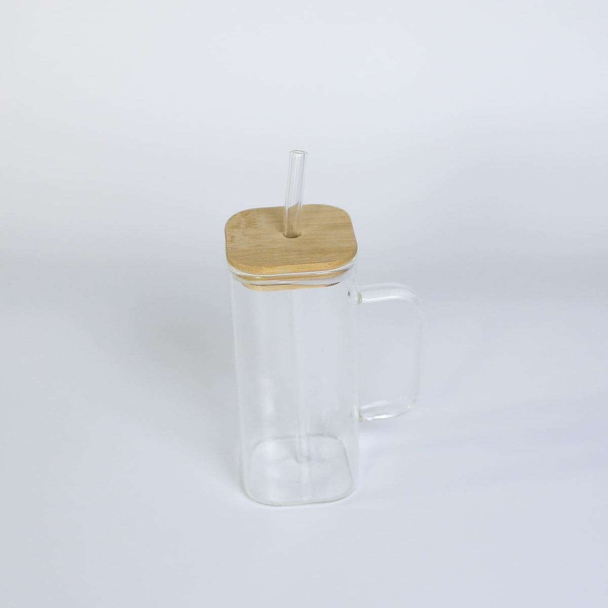 High Borosilicate glass tea cups tumblers with lid and straw cup glass Tumbler with lid