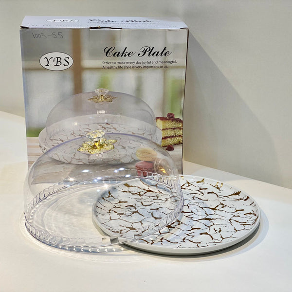 Ceramic Cake Set - Coastal Cottontails - 2 Pcs