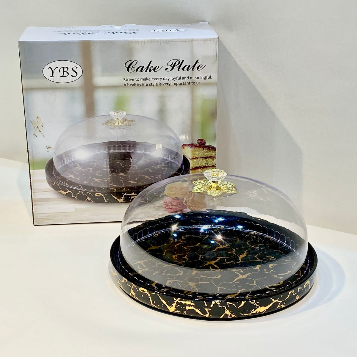 Ceramic Cake Set - Nature's Serenade - 2 Pcs